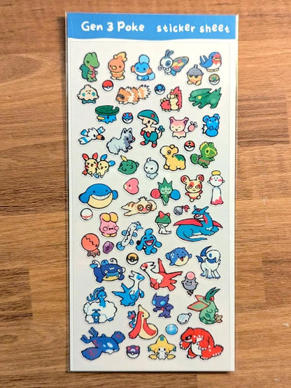 Gen 3 Sticker Sheet
