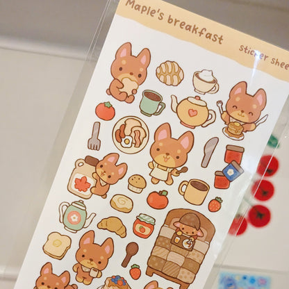 Maple's Breakfast Sticker sheet