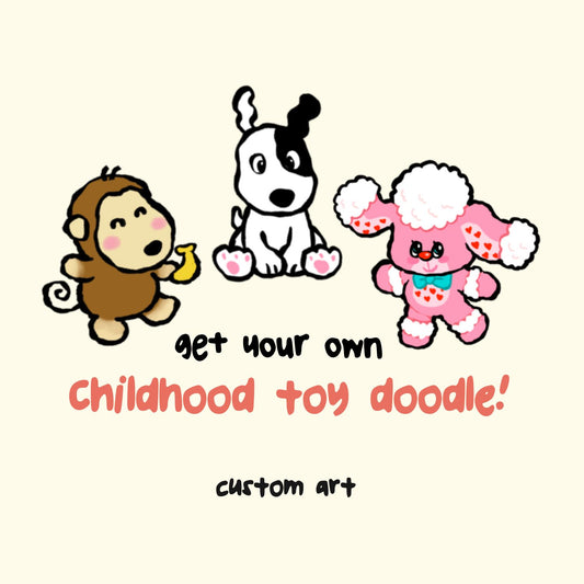 Custom Childhood Toy Doodle
